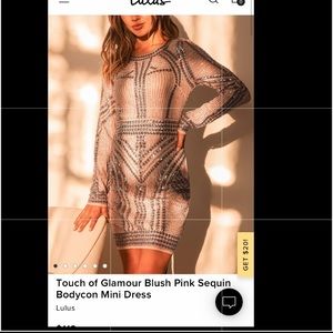 Bodycon shimmer dress. NWT!!! Size large.